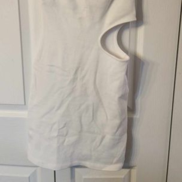 NEW with TAGS! Zara One Shoulder White Cutout Dress Size S - Picture 6 of 6